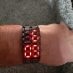 LED lava electronic watch photo review