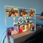 Personalized Custom Photo Text 3D Acrylic Lamp Customized Bedroom NightLight for MOM DAD LOVE Family Gift photo review